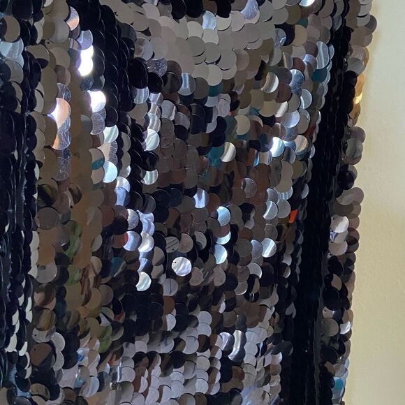 NWOT Reformation Alisha Mini Black Dress Tank Backless  Sequins Size 0 - Picture 10 of 10